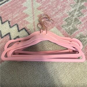 12 pink velvet baby/kids hangers